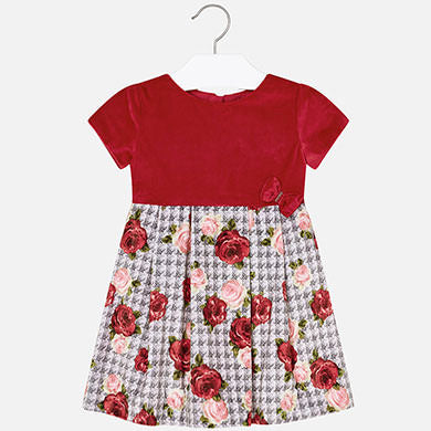 4921 Printed velvet dress
