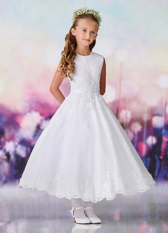 119377 Satin and Tulle Dress