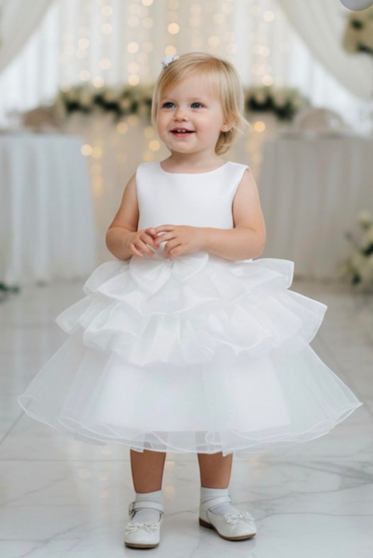 Layered Bubble Skirt Baby Dress 9174