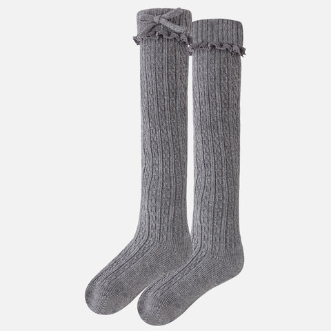 10280S Girl knee-high socks with frill