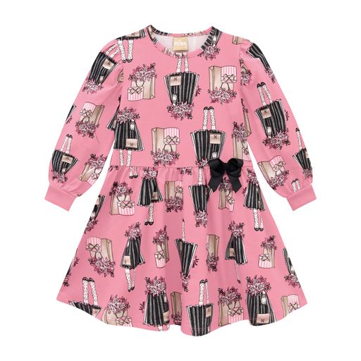 13536E Pink Topsy Turvy Dress