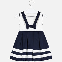 Navy Nautical Blue and White Dress