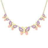 520-PP-1, Graduated Butterfly Necklace
