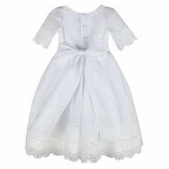 BEAUTIFUL COTTON EMBROIDERED LACE DRESS